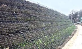 wire mesh baskets retaining walls